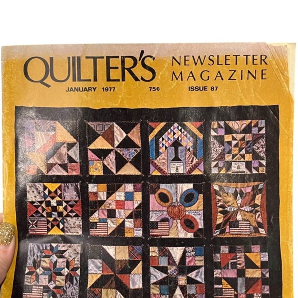 Quilter's Newsletter Magazine Lot of 5 Issues 1977 VINTAGE Fun Patterns! - Picture 11 of 12